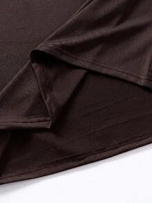 Vacaura 4pcs/Set Men's Teen Casual Minimalist Basic Multi-Color Striped Crew Neck Long Sleeve T-Shirts, Suitable For Autumn Single Wear And Winter Layering Under Jackets Or Vests - Coffee Brown - View 5