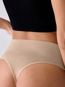Loungeista 3pcs Seamless High Waist Thong Panties - Multicolor - View 5