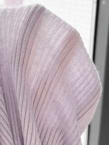 SHEIN 夢幻公主風 青少女淺紫色與深紫色毛衣蝴蝶結荷葉邊圓領長袖套頭上衣裙組 精緻菱格紋與蝴蝶結吸睛 春季/秋季 秋冬校園穿搭 - 紫色 - 查看 9