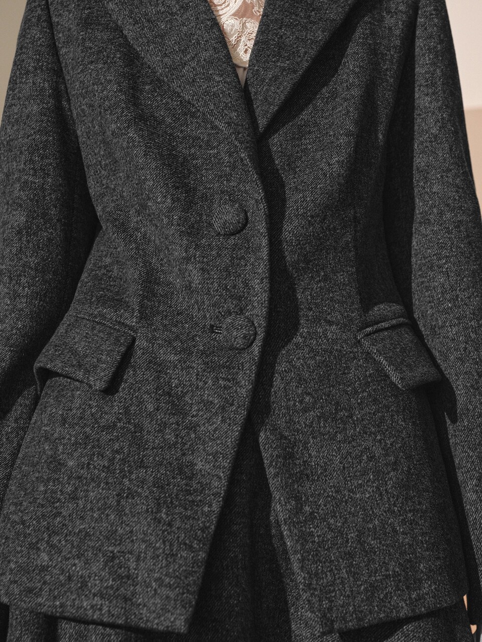 MOTF WOMEN'S ELEGANT FASHION COMMUTE WOOL BLEND BLAZER JACKET, AUTUMN/WINTER