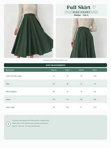 SHEIN تنورة كاجوال بقصة A-Line مطوية بلون موحد للمقاسات الصغيرة - أخضر عسكري - مشاهدة 5