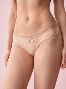 Bonmuse 7pcs/Pack Women's Floral Contrast Color Lace Trim 100% Cotton Panties - Multicolor - View 11
