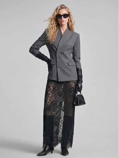 Ontre Női egyszínű egysoros gombos hosszú ujjú hétköznapi blézer, modern városi business casual divat, irodai ruházat, visszafogott old-money stílus