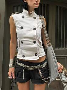 Soleia Women Jackets No Chest Padding - White - View 1