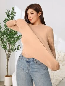 Solflare 3件組大尺碼T恤 秋季居家正式休閒 黑色棕色 80年代風 - 彩色 - 查看 10