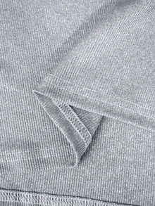 Manfinity Dauomo Men's Summer Solid Color Ribbed Athletic Casual Tank Top - Grey - View 6