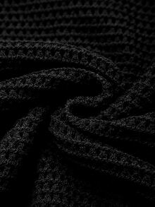 Manfinity Homme Men's Solid Color Crew Neck Casual Daily Long Sleeve Sweater Pull, Sweaters - Black - View 7