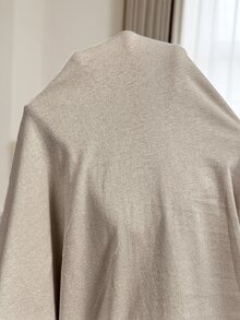 Slowluna 孕婦純色圓領長袖休閒哺乳洋裝 - 灰色 - 查看 9