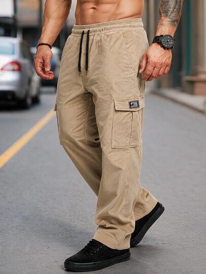Sorvial Men's Casual Minimalist Daily Wear Cargo Pants