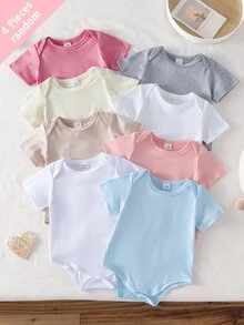 Souflis Souflis (Random 8pcs Send 4pcs) Newborn Knitted Comfortable Soft White & Pink & Khaki & Blue & Pale Yellow & Light Gray, The Best Gift For Newborns - Multicolor - View 6