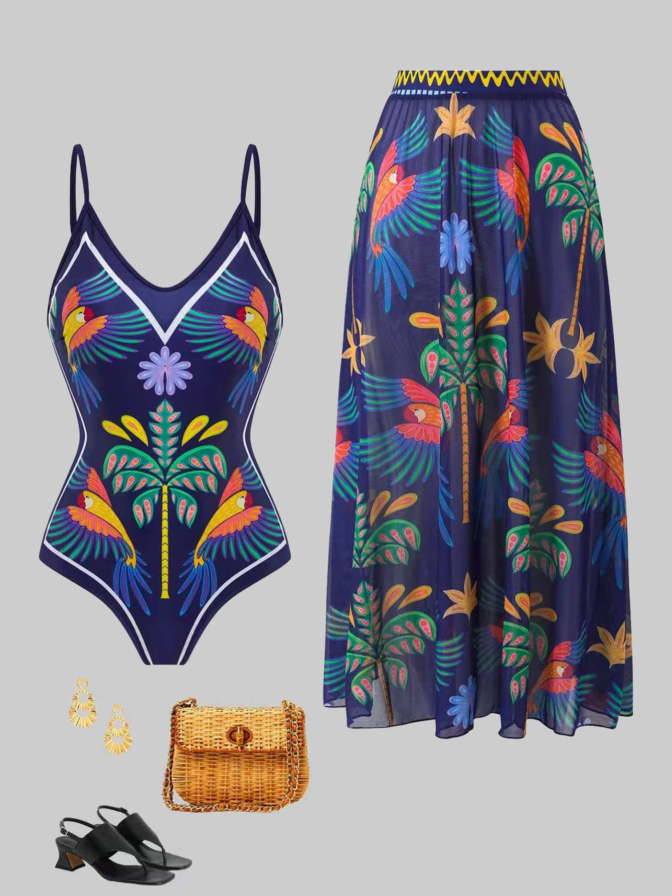 Swim Oasis 2026 Summer Plus Size Women's Fashionable Sexy Deep V-Neck ...