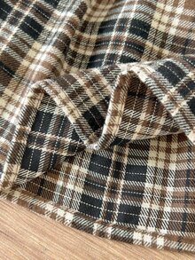 Cozy Pixies 女嬰休閒日常舒適刺繡 2 合 1 圓領套頭秋冬連身裙 - 棕色 - 查看 12