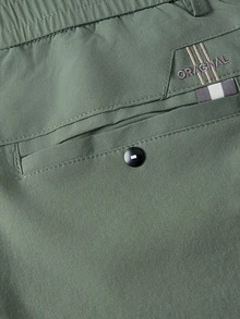 Officeau Men's Olive Green Straight Leg Dress Pants, For Business Casual/Commuting, Gift For Father/Husband - Olive Green - View 9