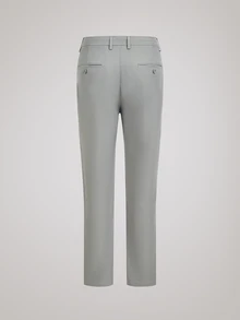 Officeau Men's Dark Grey Slim Fit Suit Pants, For Formal Business/ Office - Dark Grey - View 8