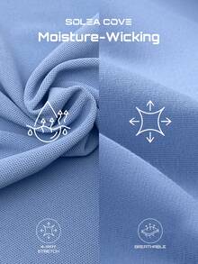 Solea Cove Solea Cove Bra Olahraga Wanita Warna Biru Muda dengan Tali Tipis Ganda dan Detail Kerut untuk Gym, Musim Panas, dan Atletik. - Biru Langit - View 4