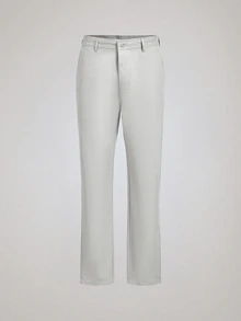Officeau Men's Light Grey Straight-Fit Suit Pants, For Formal Business/ Office - Light Grey - View 3