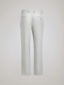 Officeau Men's Light Grey Straight-Fit Suit Pants, For Formal Business/ Office - Light Grey - View 4