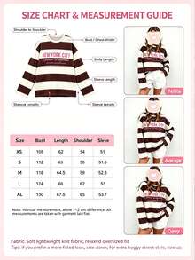 SHEIN LUNE Women's Autumn/Winter Basic Striped Colorblock Patchwork Round Neck Long Sleeve Blouse Suitable For Back To School, Travel, Street Style And Casual Occasions - Multicolor - View 6