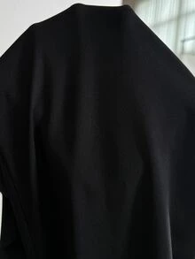 SHEIN 孕婦拼色喇叭褲休閒哺乳背心褲 夏季嬰兒洗禮會 育嬰室 醫院分娩與生產 產後適用 - 黑色 - 查看 6