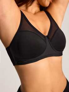 Barelissa 1pc Women's Wireless Bra - Black - View 3