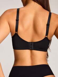 Barelissa 1pc Women's Wireless Bra - Black - View 2