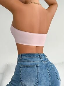 SomedayCozy Women Front Closure Push-Up Padded Bra, Pink - Pink - View 3