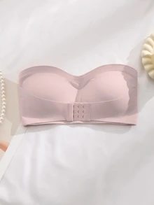 SomedayCozy Women Front Closure Push-Up Padded Bra, Pink - Pink - View 4