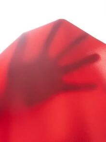 Transformers X SHEIN Kemeja Lengan Pendek Kasual Pria dengan Desain Blok Warna untuk Pemakaian Sehari-hari - Merah - View 6