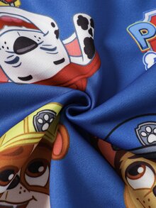 SHEIN | PAW Patrol Young Boy Cartoon Print Long Sleeve Sweatshirt And Jogger Pants Set - Blue - View 7