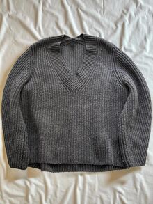 Lalippa 女士时尚休闲V领长袖宽松针织毛衣，秋冬 - 彩色 - 查看 4