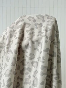 SHEIN EZwear Setelan 2 Potong Atasan Lengan Panjang Motif Leopard Ukuran Plus untuk Musim Gugur - MultiWarna - View 4