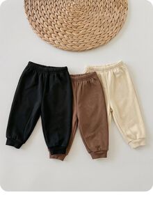SHEIN 3pcs/Set Baby Girl Heart Print Elastic Waist Long Winter Pants - Multicolor - View 3