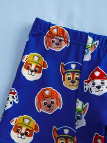 SHEIN | PAW Patrol 4pcs Young Boy Cute Pattern Boxer Briefs - Black and White - View 7