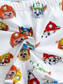 SHEIN | PAW Patrol 4pcs Young Boy Cute Pattern Boxer Briefs - Black and White - View 8