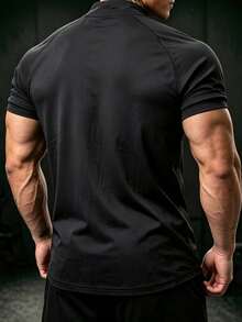 GymBeat Men's Spider Pattern Casual Daily Wear Sports T-Shirt, Gym - Multicolor - View 2