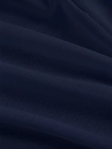 SHEIN MOD 大尺碼 V 領喇叭袖綁結蝴蝶結上衣 白色秋季上衣 - 藏蓝色 - 查看 7