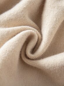 Souflis Souflis Young Girl Autumn/Winter Casual Solid Color Knit Skirt - Apricot - View 6