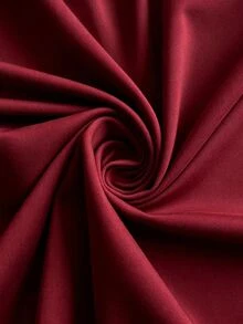 GlowEve Women's Elegant Party Dinner Ruffle Hem Dress Burgundy Winter - Burgundy - View 8