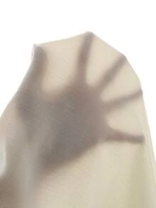 LUMIGAL 女款白色長袖不對稱鈕扣裝飾襯衫 - 白色 - 查看 8
