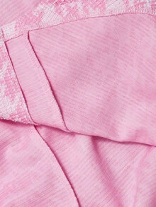 SHEIN MOD Plus Size Pink Houndstooth Lapel Blazer, Slim Fit Flared Hem Casual College Style For Girls, Rich Girl Aesthetic - Pink - View 11