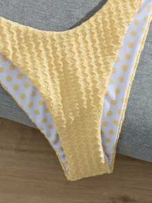 Swim Vcay Women's Summer Beach Vacation Party Colorblock Halter Tie Sexy Tropical Cute Breezy Bikini And Triangle Bottom Two Pieces Swimwear Set Butter Yellow - Yellow - View 10