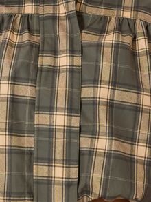 MUSERA Jaket Kotak-kotak Kerah Tinggi dengan Resleting dan Detail Ruffle, Diikat Pinggang Elastis, Cocok untuk Musim Gugur dan Musim Dingin, Gaya Kota, Keren, Imut, Kembali ke Sekolah, Park Avenue - MultiWarna - View 6