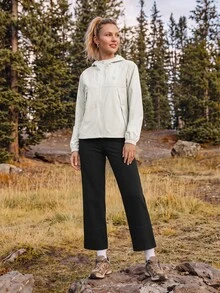 In My Nature Women's Hooded Casual Outdoor Softshell Jacket - Light Grey - View 5