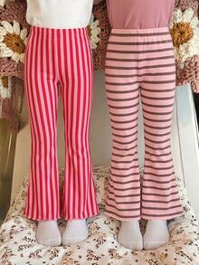 2PCS Young Girls Pants - Multicolor - View 3