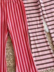 2PCS Young Girls Pants - Multicolor - View 4