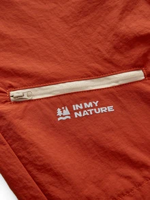 In My Nature 女款可拆卸直筒戶外長褲 - 亮橙色 - 查看 9