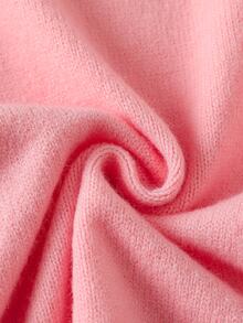 Tween Girl Heart Stripe Pink Cute Pullover Sweater Autumn Winter - Pink - View 8