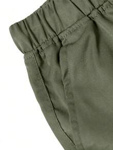 Norleigh Plus Size Men's Multi-Pocket Cargo Straight Leg Pants, Loose Fit, Versatile For Fitness And Commuting, Spring/Autumn - Army Green - View 5