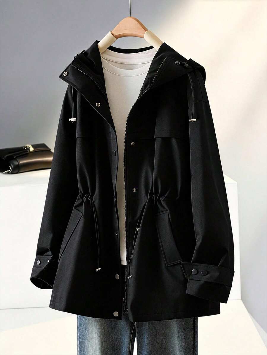 GlowEve CURVE Plus Size Women's Best-Selling Elegant Solid Color Hooded ...