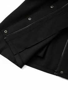 GlowEve CURVE Mantel Trench Berkerudung Warna Polos Elegan Terlaris untuk Wanita Ukuran Plus, Desain Pinggang Ramping Minimalis dengan Kantong Multi-Lapisan Multi-Fungsional, Cocok untuk Pemakaian Sehari-hari, Bepergian, Kencan, dan Acara Kumpul-kumpul - Hitam - View 5